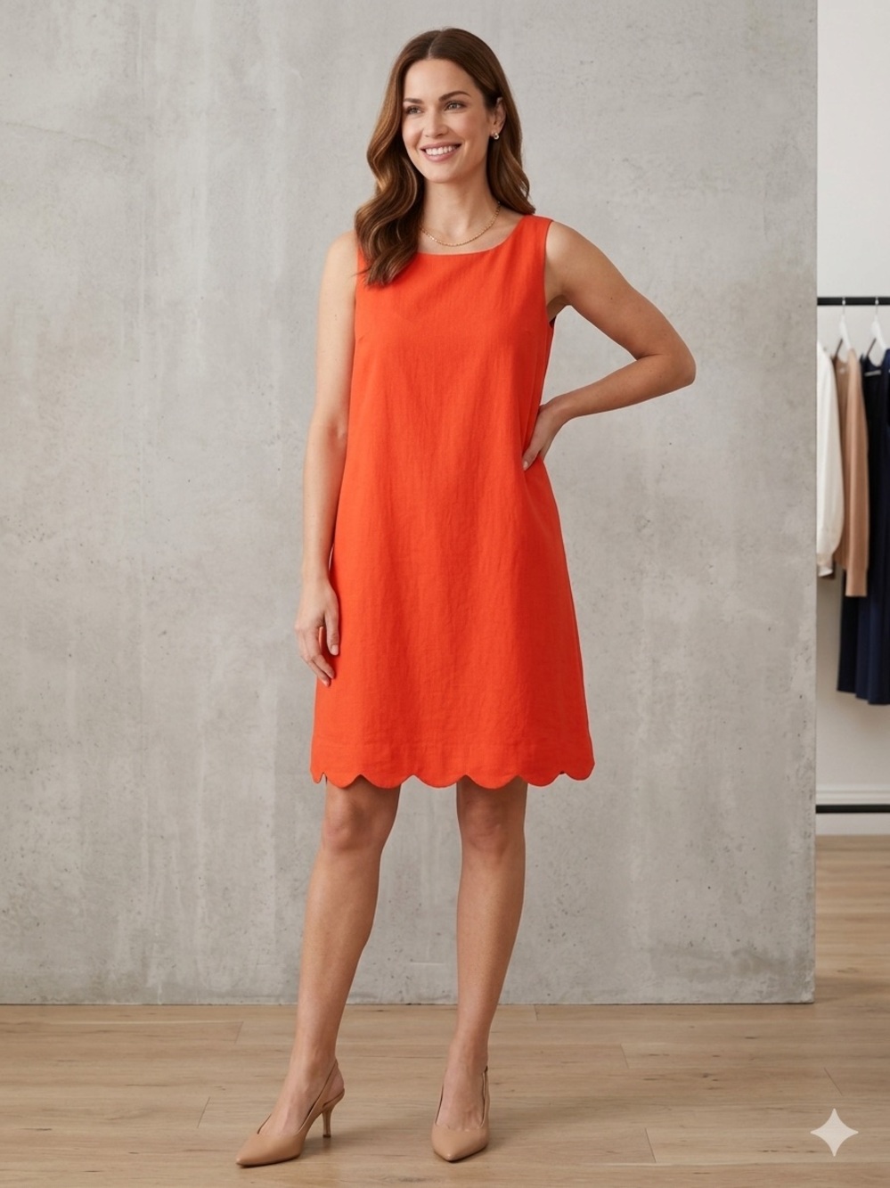 Kate Spade New York x Target Scalloped Mini Shift Dress – Vibrant Red